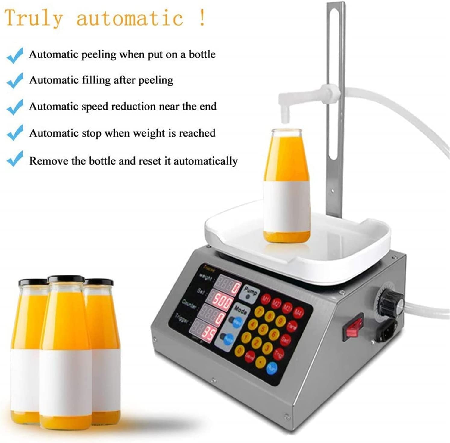 TREEYX Automatic Filling Machine Bottle Filler Liquid Filling Machine Small Filling Machine Auto Digital Bottle Filler for Paste — view 5