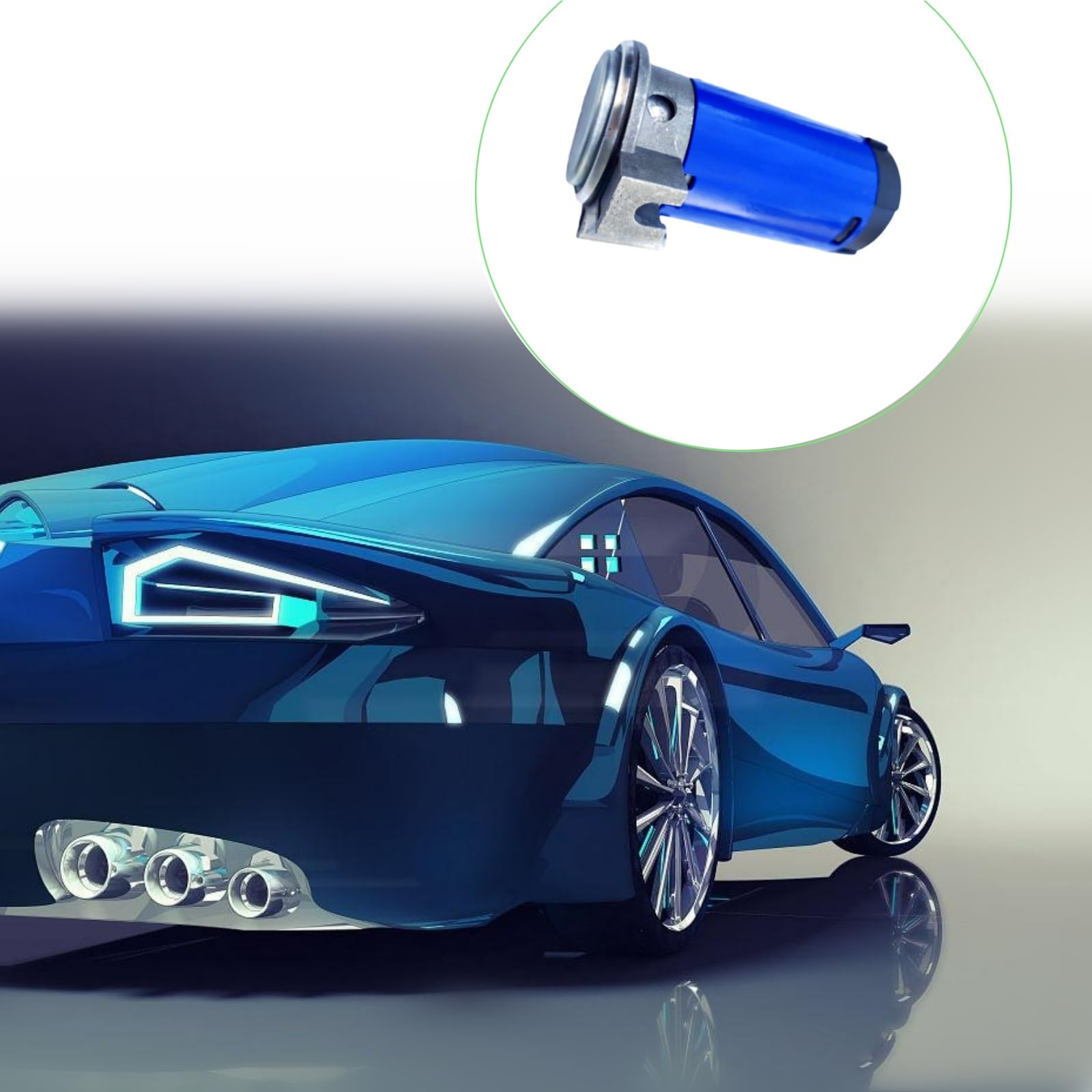 Pompe à air de voiture Compresseur d'air corne 12V Horn Air Pump Pompe à air trompette blue Klaxon pour pompe à air Compresseur de voiture chromé pour 12V Trompette d'air Camion Voitures etc