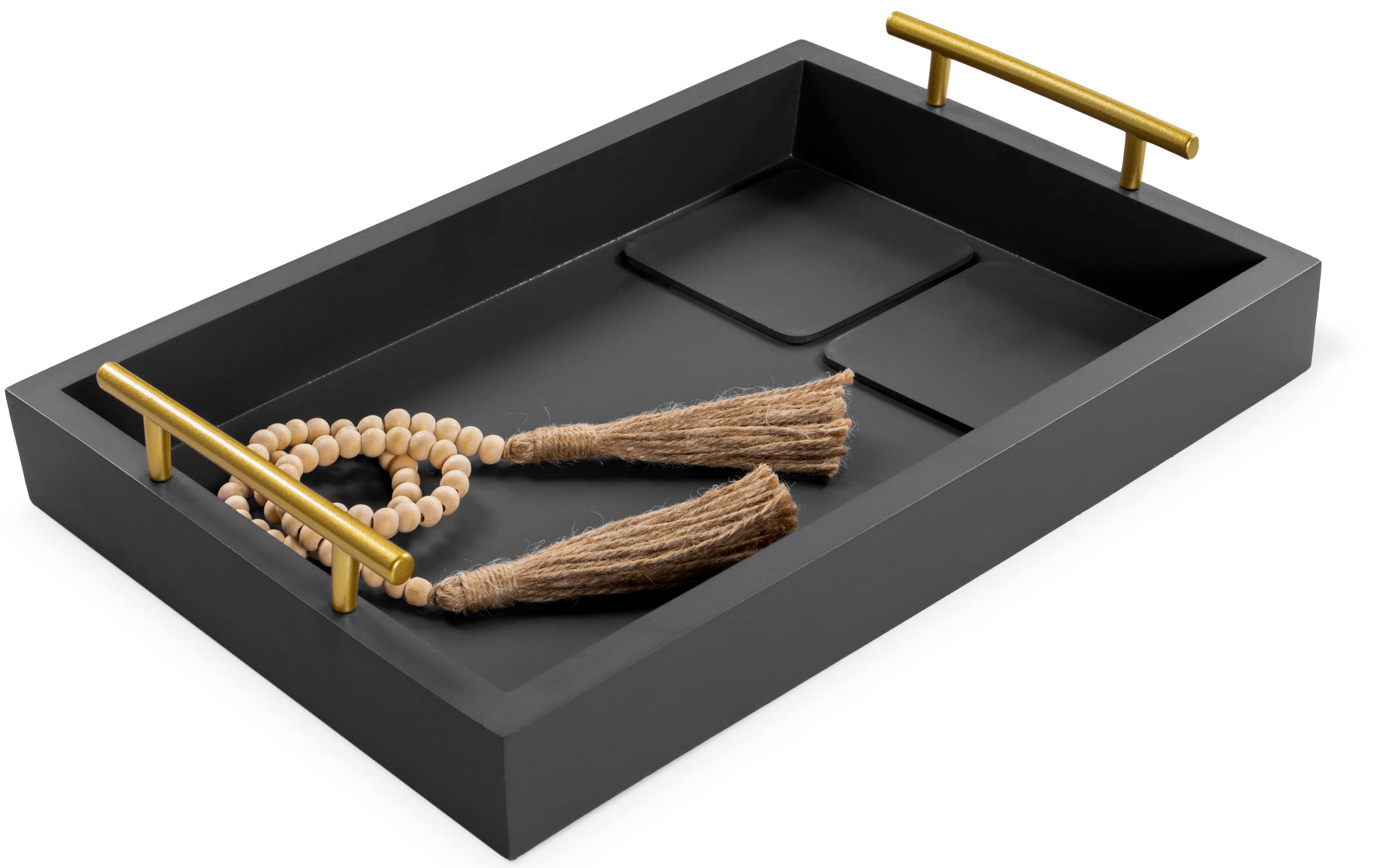 Decorative Coffee Table Tray Decor Ottoman Tray Free Beads Garland