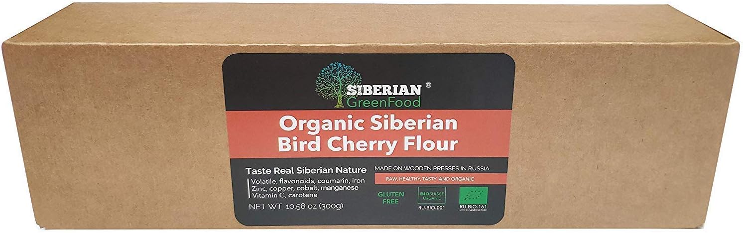 Bird Cherry Powder (Flour), Gluten free, 300gr/10.58oz by Siberian Green Food