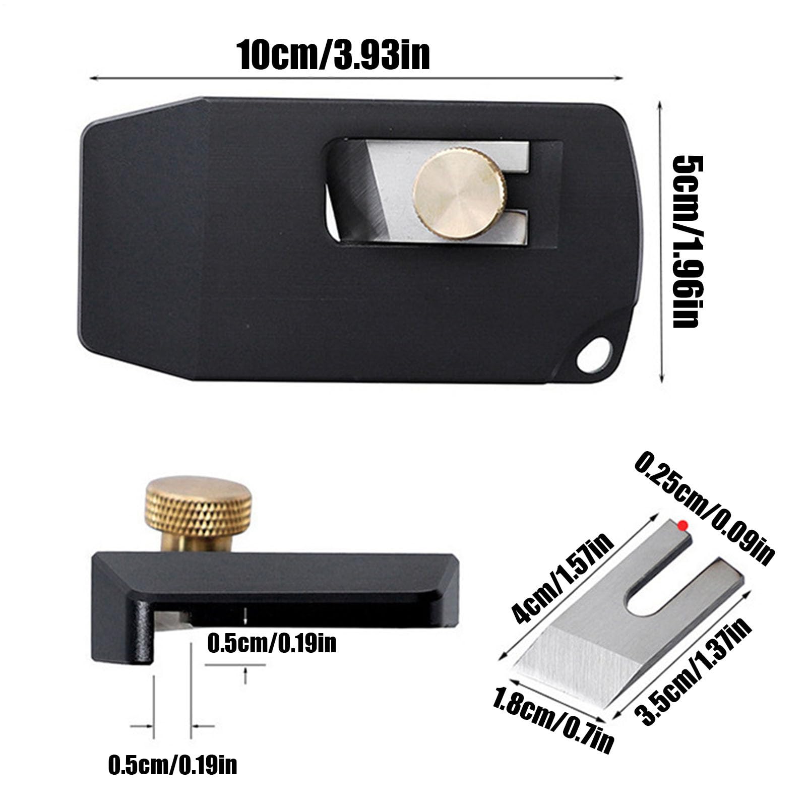 Pialla Manuale Per Lavorazione Legno Pialla Portatile Mini di Precisione | Pialla a Blocco per Levigatura del Legno Per PVC ABS Cartongesso Falegnameria Fai Da Te