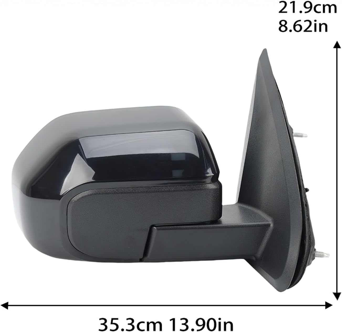 Rearview Mirror Assembly Compatible For Ford Maverick 2021 2022 2023 2024 2025 Black Blind Spot Light Heated Manual Folding Car Accessories(1pc left)