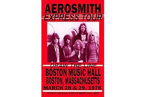 Aerosmith: Vintage Replica 1978 Garden Concert Poster
