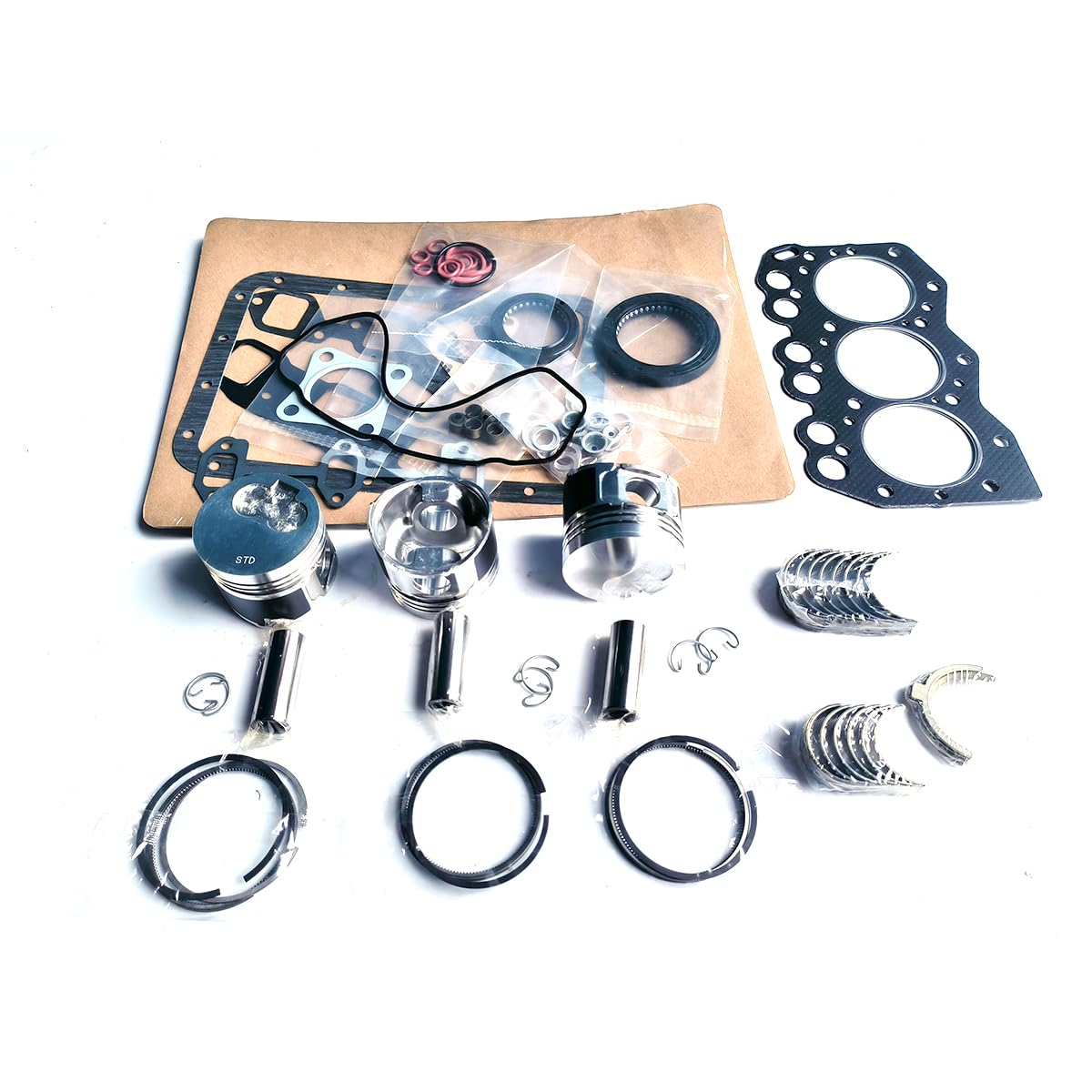 Per YANMAR revisione 3TN66 parti anello pistone albero motore cuscinetto biella kit completo guarnizione