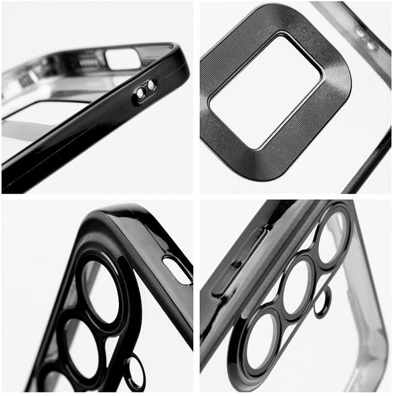 Cool Samsung A566 Galaxy A56 5G Case with Metal Trim Black