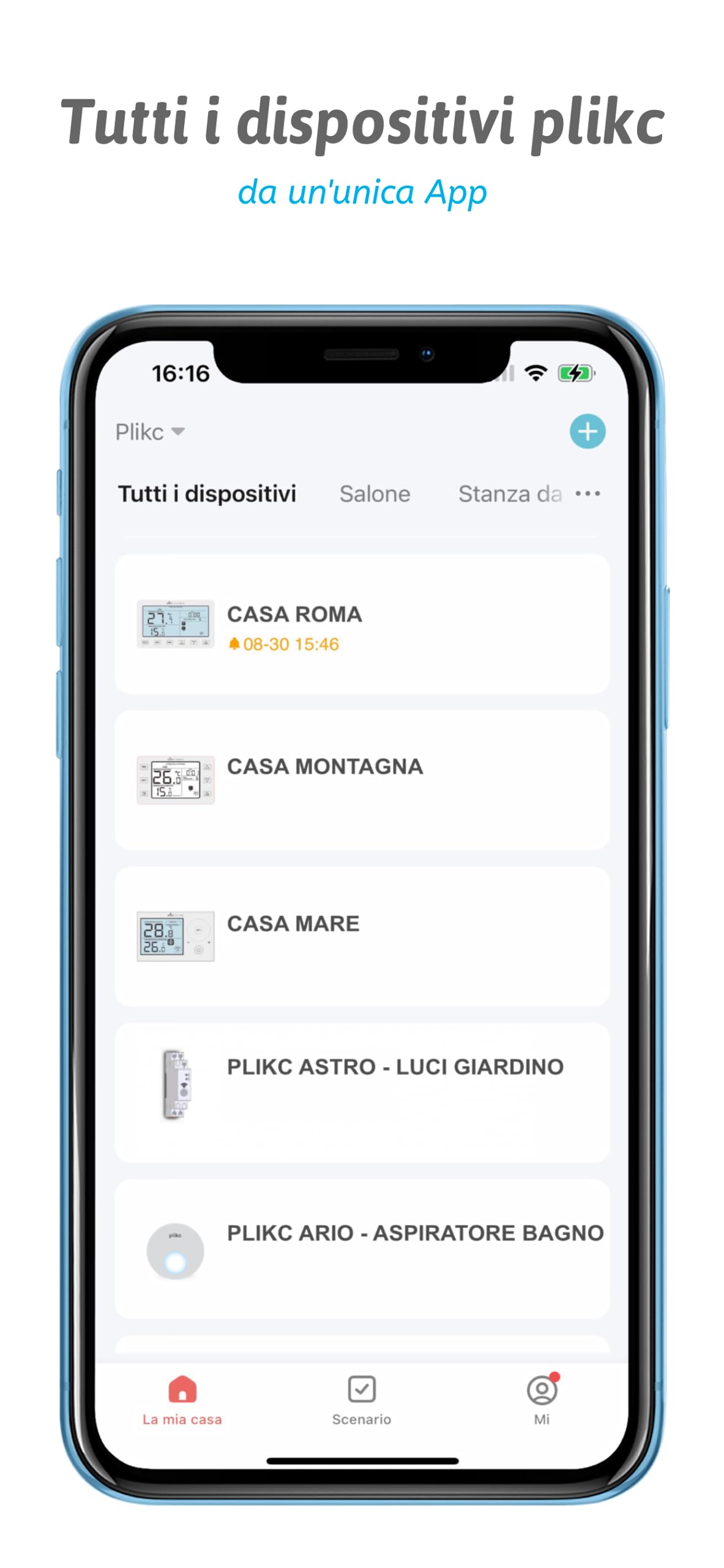 Plikc - Cronotermostato digitale Wifi dual band compatibile con Alexa - Alimentazione a 230V - (Neve PRO W)
