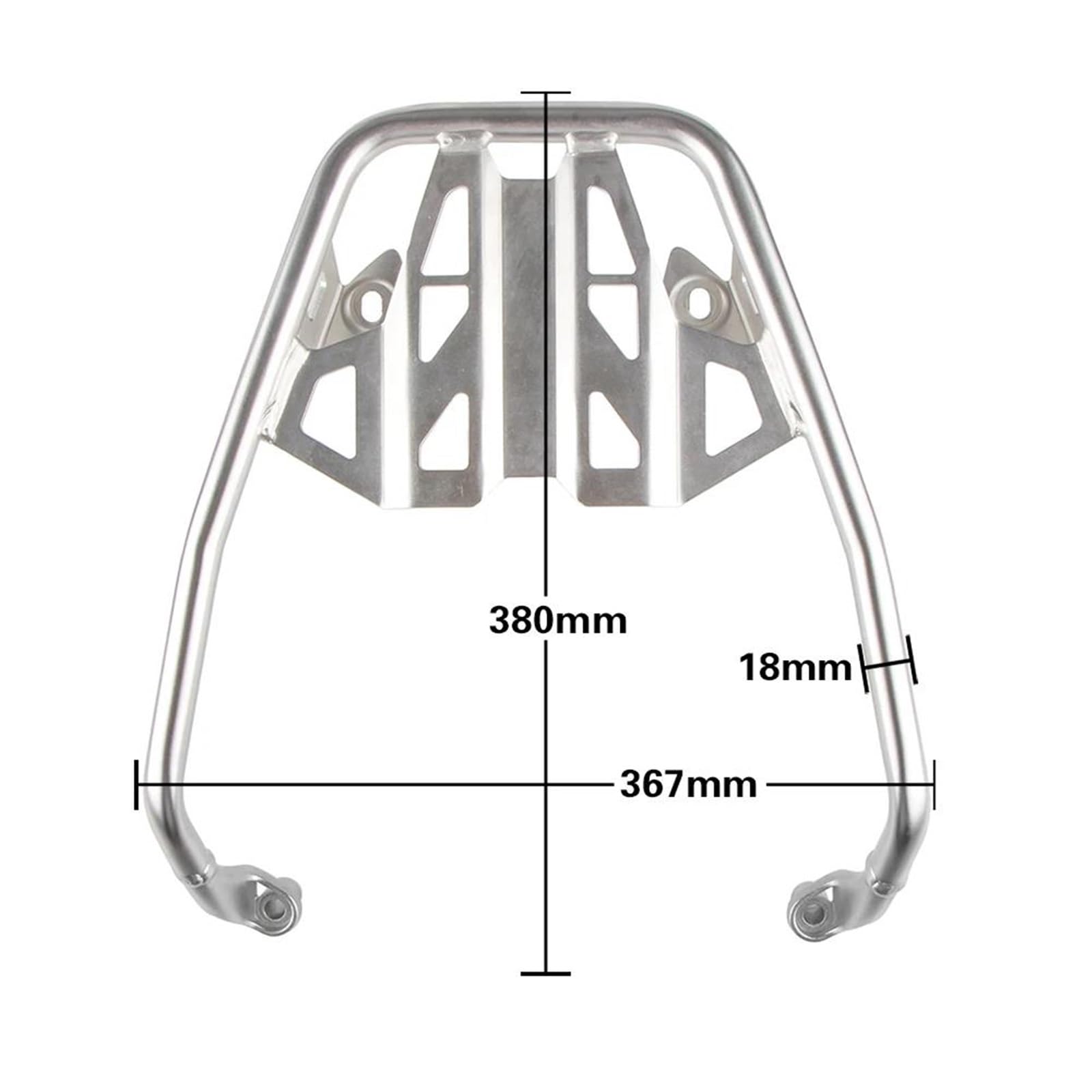 Motorrad Dachgepäckträger Motorrad Zubehör Hinten Gepäck Rack Top Fall Stamm Halterung Für R1200GS LC/R1200GSA LC 2015-2021(Schwarz)