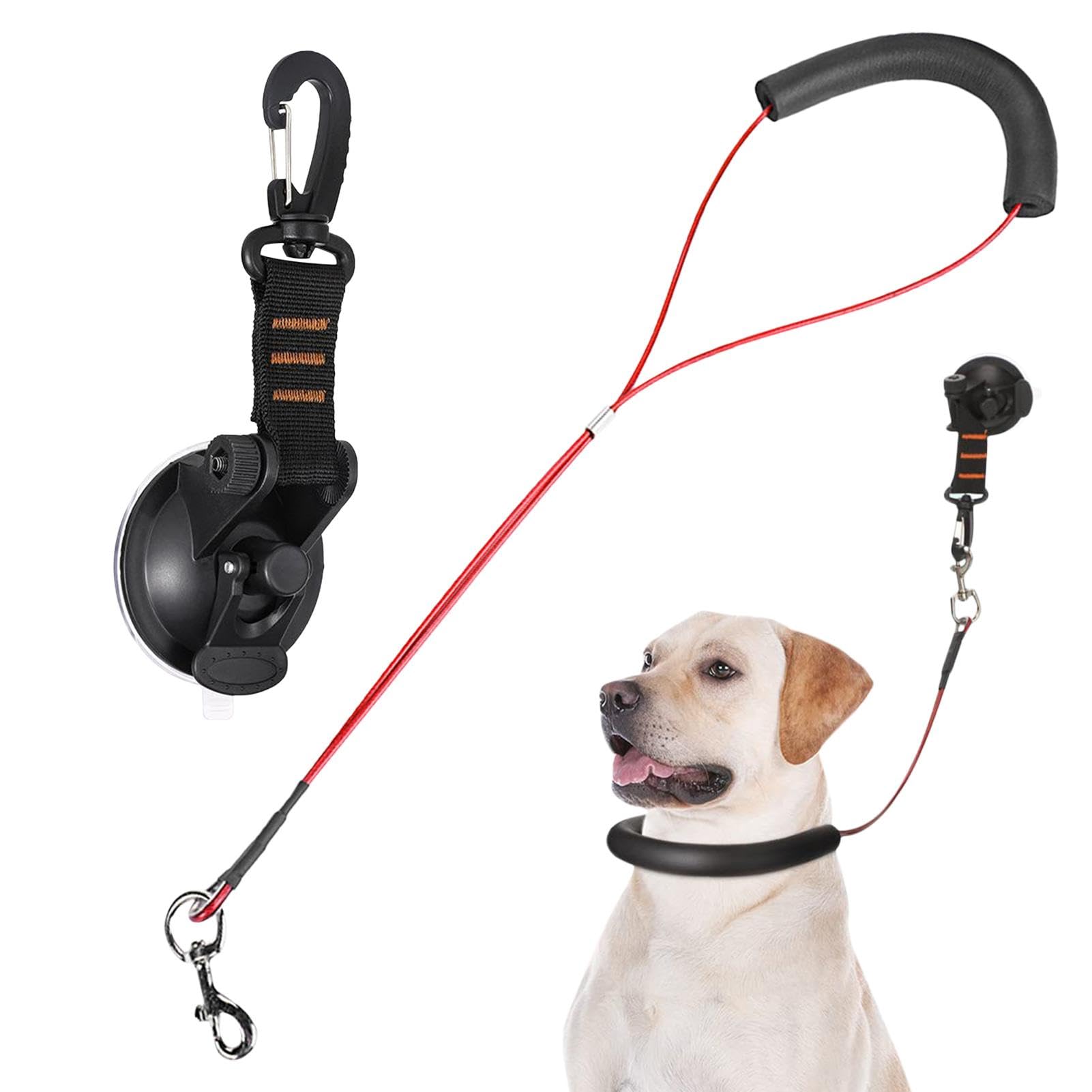 Dog Bathing Tether With Suction Cup, Dog Grooming Loops Leash, Adjustable Restraint Noose For Pet Bathing, Dogs Bath Tether Straps, Dogs Cat Fixed Safety Rope For Pet Shower Grooming
