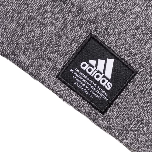 adidas Gorro masculino dobrável com amplificador, Cinza carbono torcido/preto/branco, Tamanho nica