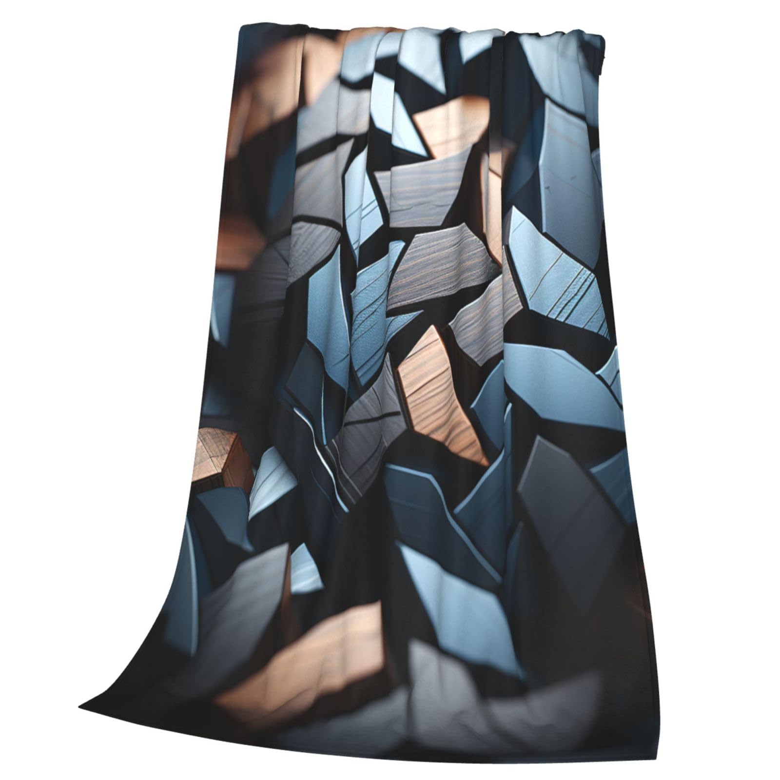 Couverture flanelle canapé imprimée irrégulière 152x127cm