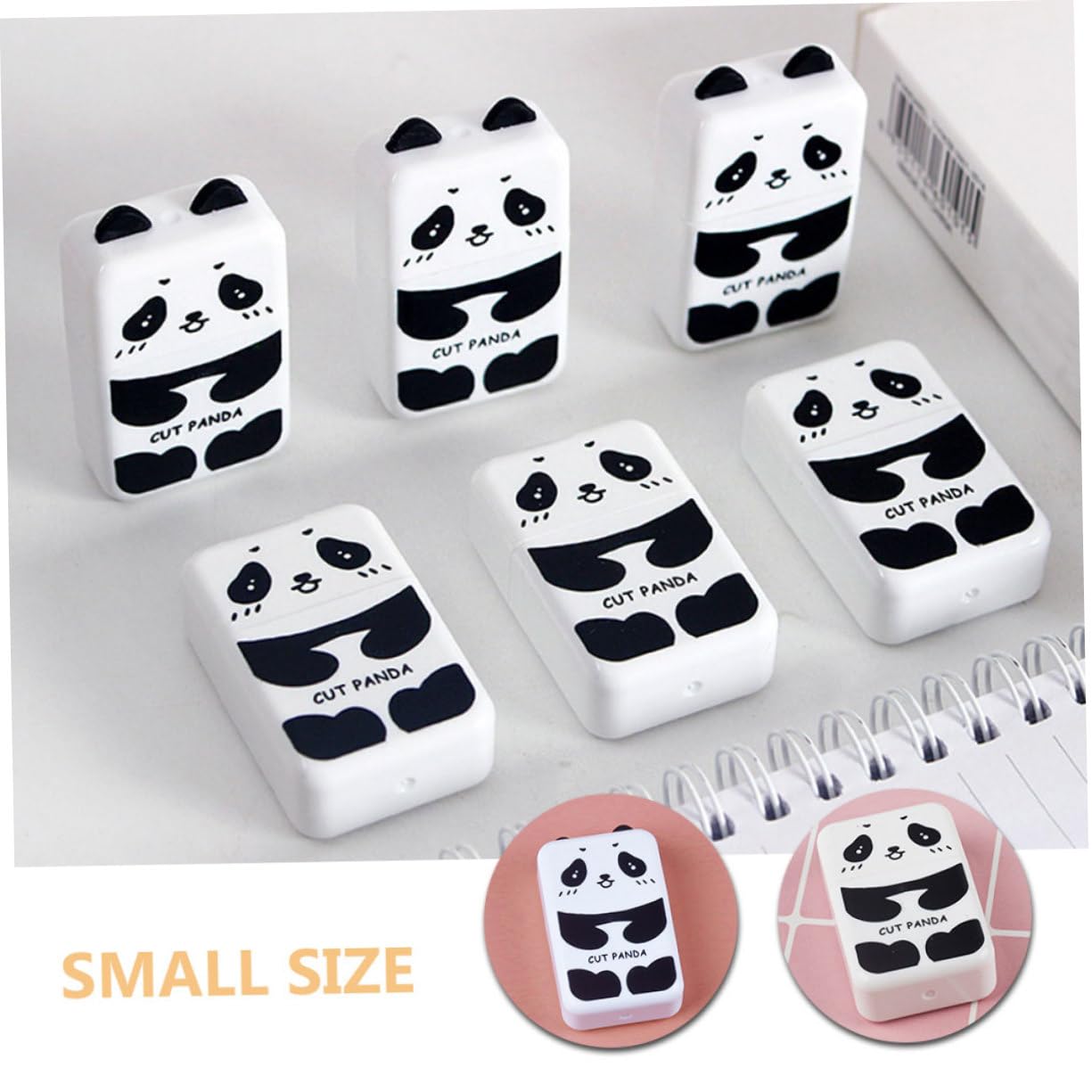 HOMSFOU 5 Sätze Panda Radiergummi Panda Eraser Süße Radiergummis Zeichenkunst-radiergummi Urlaub Briefpapier Schulbriefpapier Radiergummi Für Künstler 10 Stück * 5