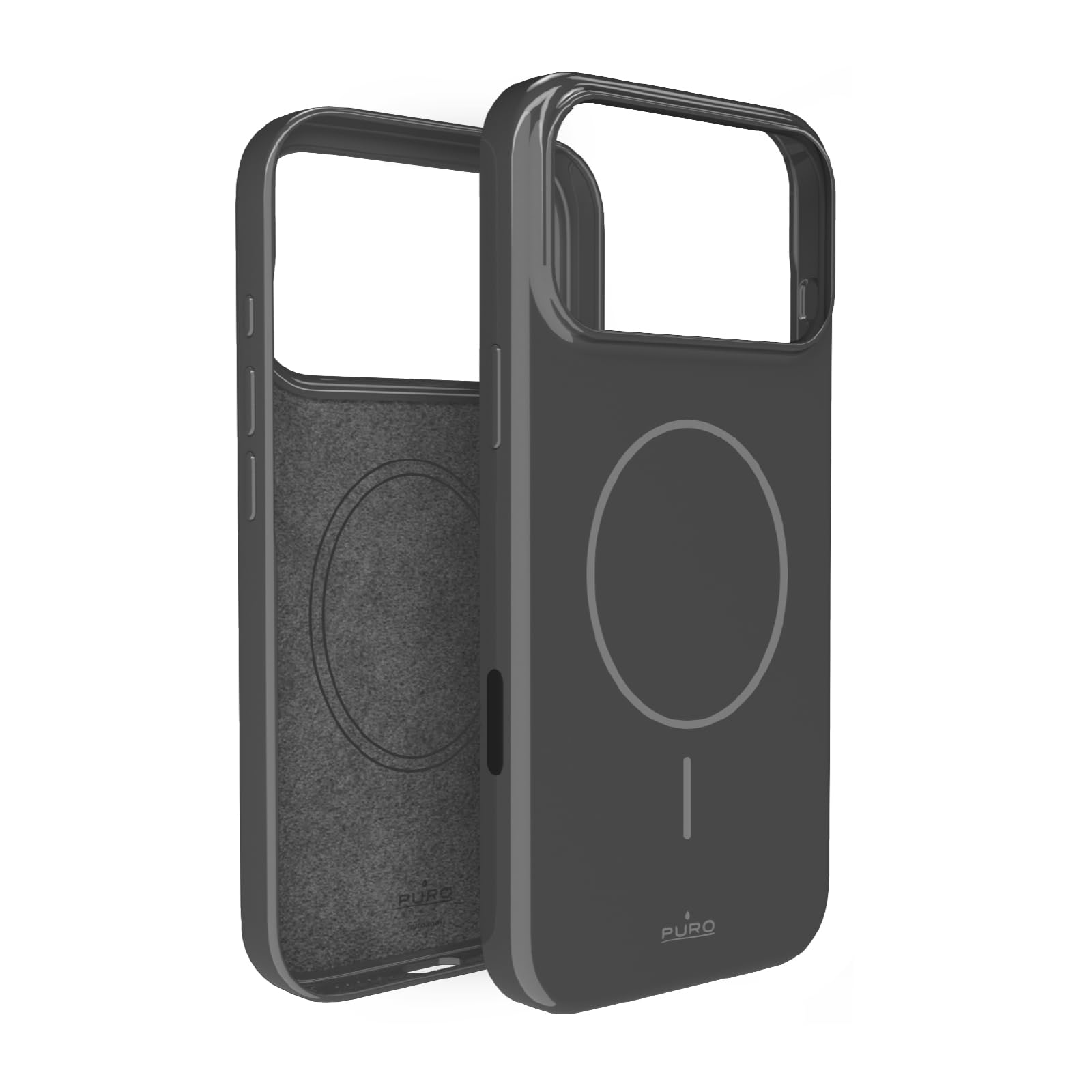 Puro Pokrowiec na PC "PULSE" dla iPhone 17 Pro, ciemnoszary Magsafe