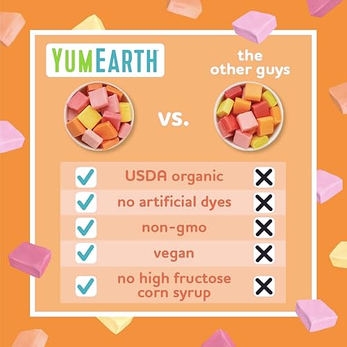 Miniatura 5 de YumEarth Organic Chewys Caramelos Masticables con Sabor a Fruta - Apto para Alergias, Sin Gluten, Sin OGM, Vegano, Sin Colorantes Artificiales -