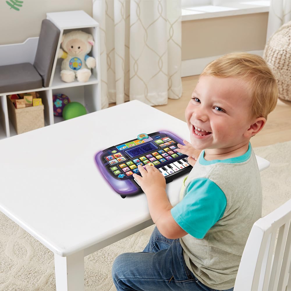 VTech bit Smart Tablet, Tableta Infantil educativa con Pantalla retroiluminada, Teclado ABC y 10 Teclas Piano, 8 Actividades y 4 Modos de Juego, Idioma Italiano, Pilas Incluidas, 2-5 años | Pantalla retroiluminada, teclado ABC, 10 teclas piano, 8 activida