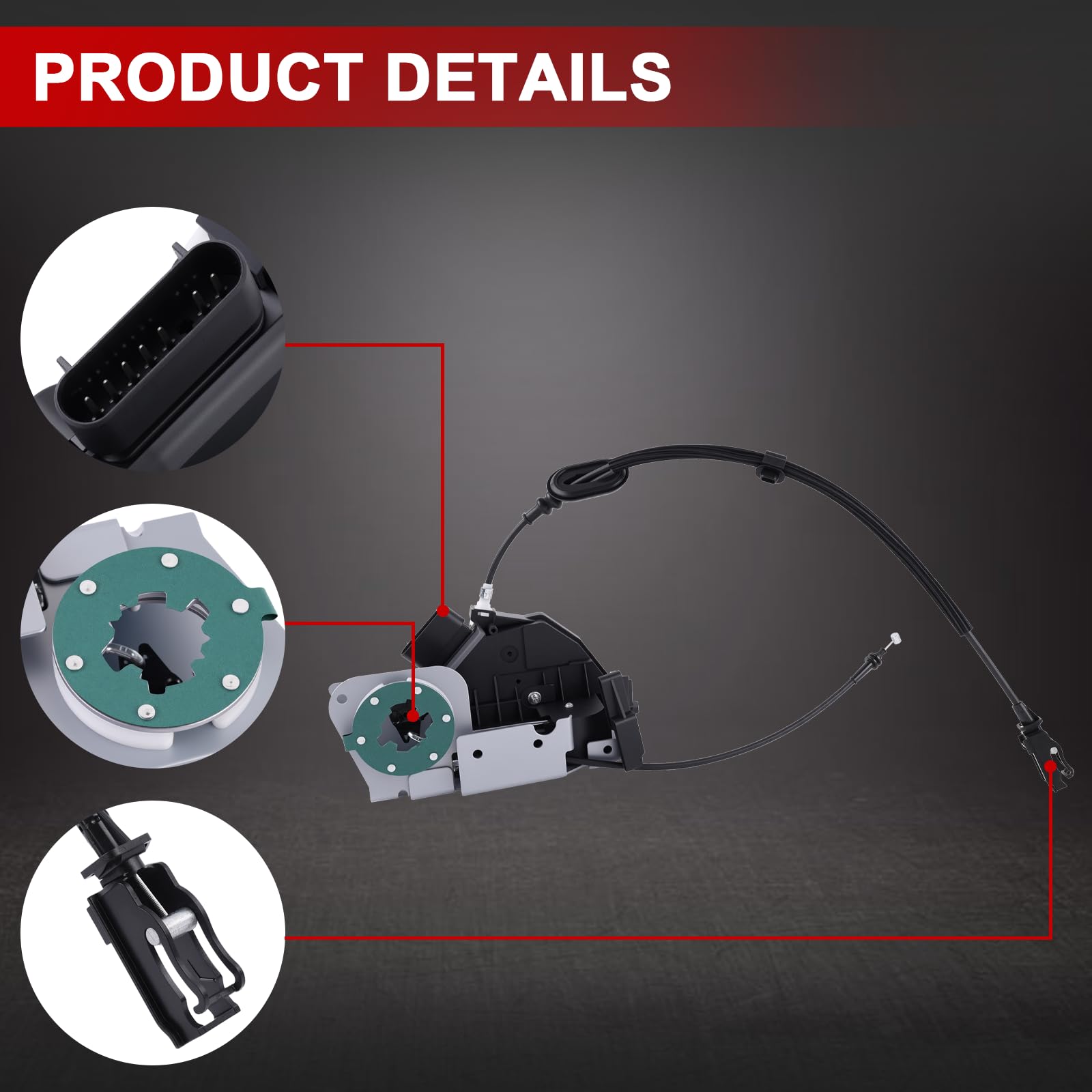 Kit de reparación de actuador de cerradura de puerta delantera izquierda para Tourneo Custom Transit Custom V362 2012. Accesorios para coche Número de pieza BK21V219A65DJ 1900507 2031236
