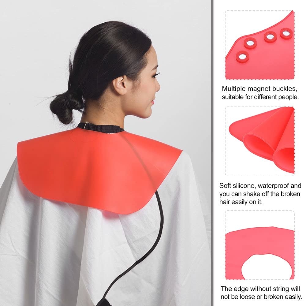 Ubersweet® Imported Haircut Neck Cape Wrap Collar Shield Waterproof Silicone Hair Coloring Cuttin Barber Hairdressing_145966-image-28