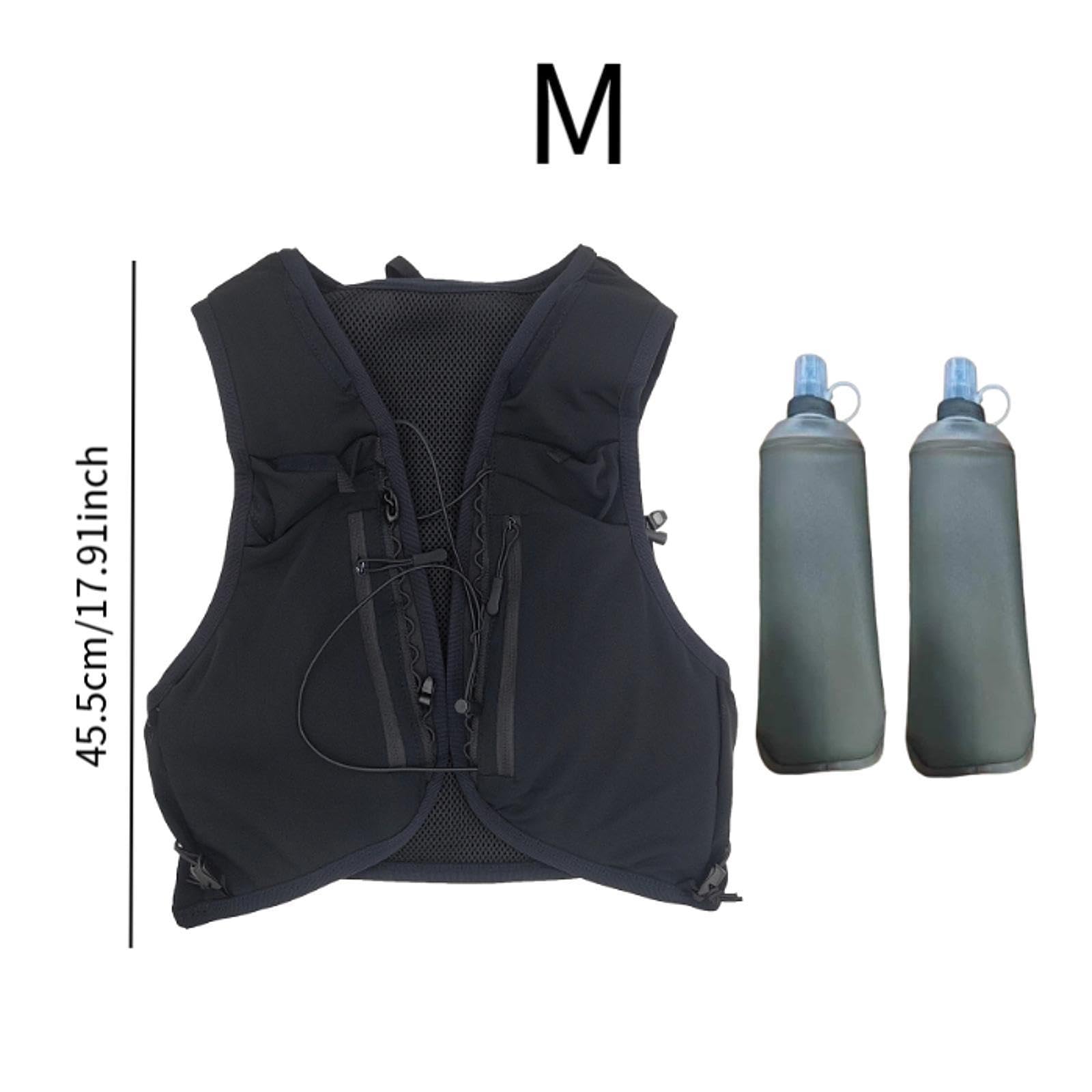 1 Pièce Gilet Hydratation Gilet Course Sac Hydratation Sac à Dos Gilet Hydratation Polyester Respirant Réglable Adapté Aux Hommes Femmes pour Trail Ma