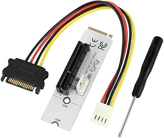 Hemobllo Pci-e Riser Card Computer Accessories Computer Accessory Adapter for Mining M Key to Pcie Adapter Key m to Pcie Converter SSD to Pcie Converter SSD to Pcie Adapter with Lights 4X
