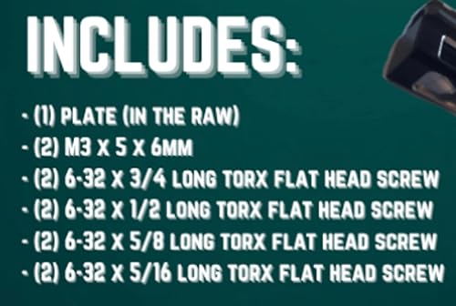 Miniatura 2 de Placa convertidora ADE para convertir cualquier corte deslizanteóptico de corte óptico RMRSRO a Shield RMSC, Sig Romeo, Vortex ViperVenom, ADE RD3