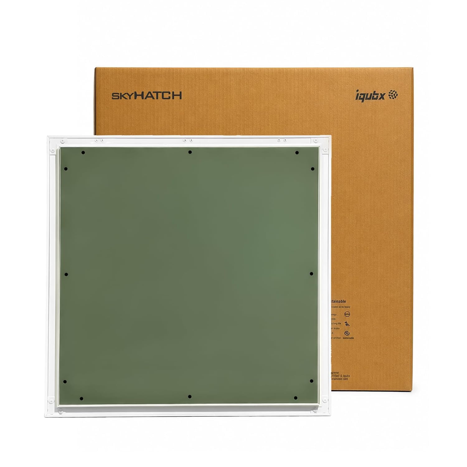 Skyhatch PLANEA Ceiling Trap Door 450x450 mm (CTD26) | Aluminium Frame Access Panel | Push Lock | MR Board Infill | | False Ceiling Access Hatch | IQUBX Products | Pack of 1-picture-10