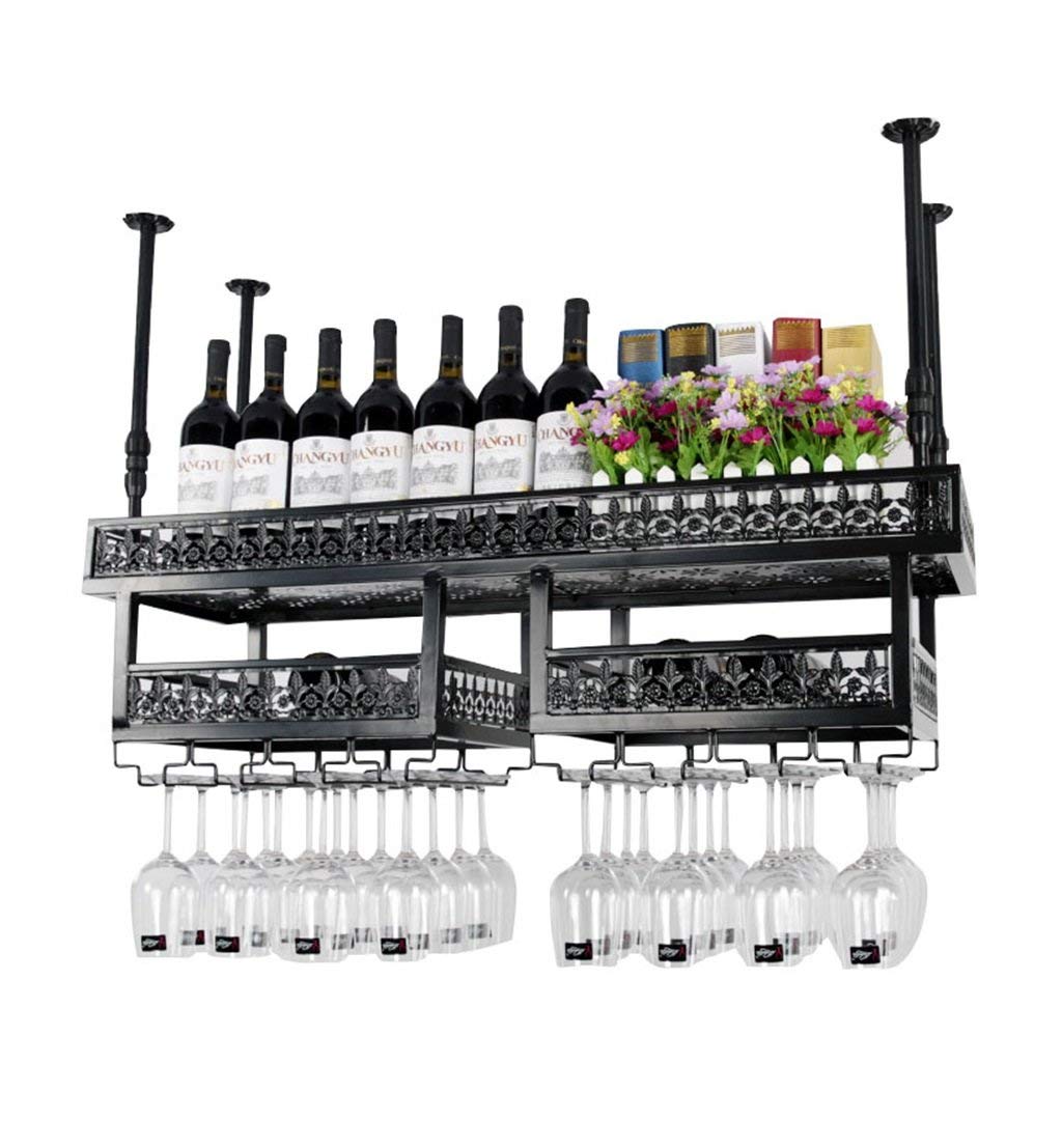 Nordic bar restaurant suspendu coupe support de stockage en métal chic