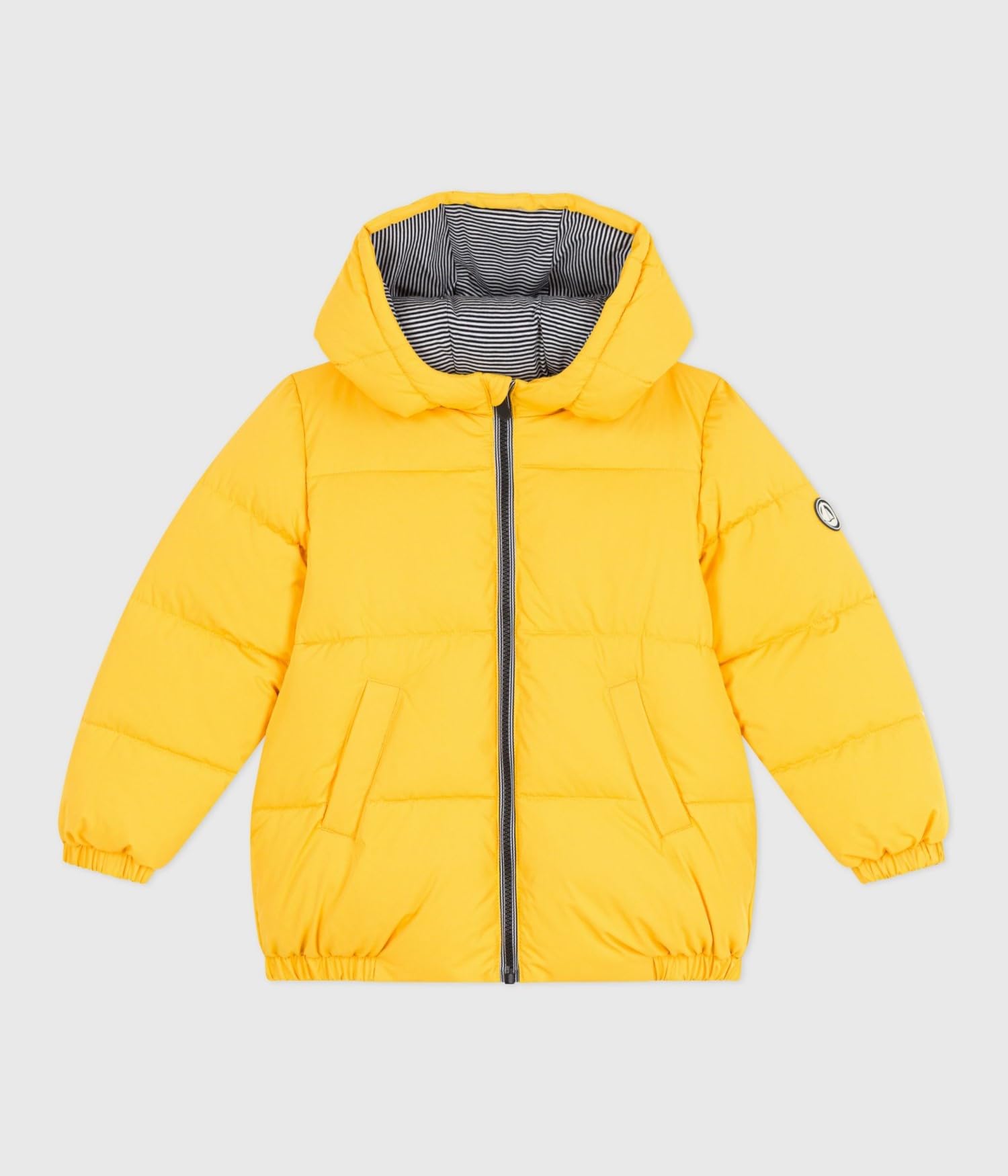 Petit Bateau Piumino Per Bambini Tinta Unita, Giallo, 12 Anni