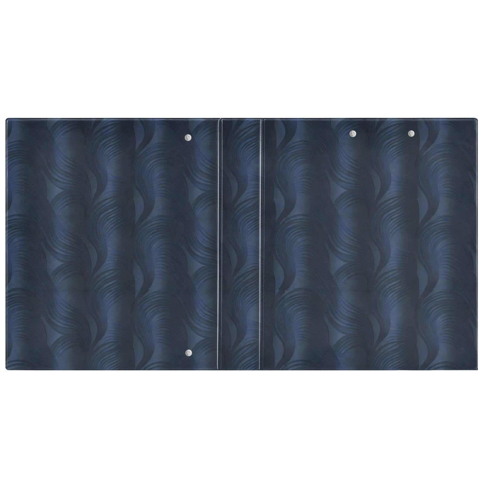 Raccoglitori da 1,5 pollici Onda Blu Scuro Astratto