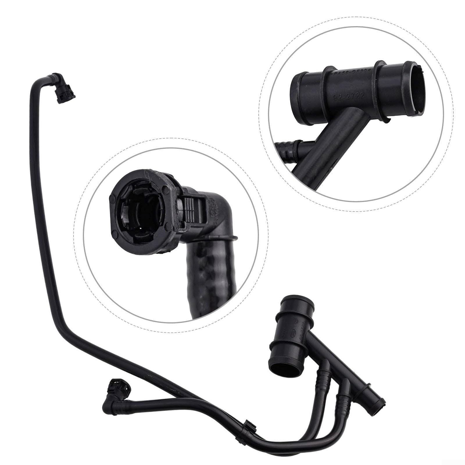 Tubo del liquido di raffreddamento del tubo dell'acqua per Range Rover Sport 2010-2013 Montaggio OEM LR019007 Tubo di raffreddamento in plastica di gomma di ricambio