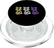 Cute Nonbinary Foxes LGBTQ Genderqueer Pride PopSockets PopGrip for MagSafe