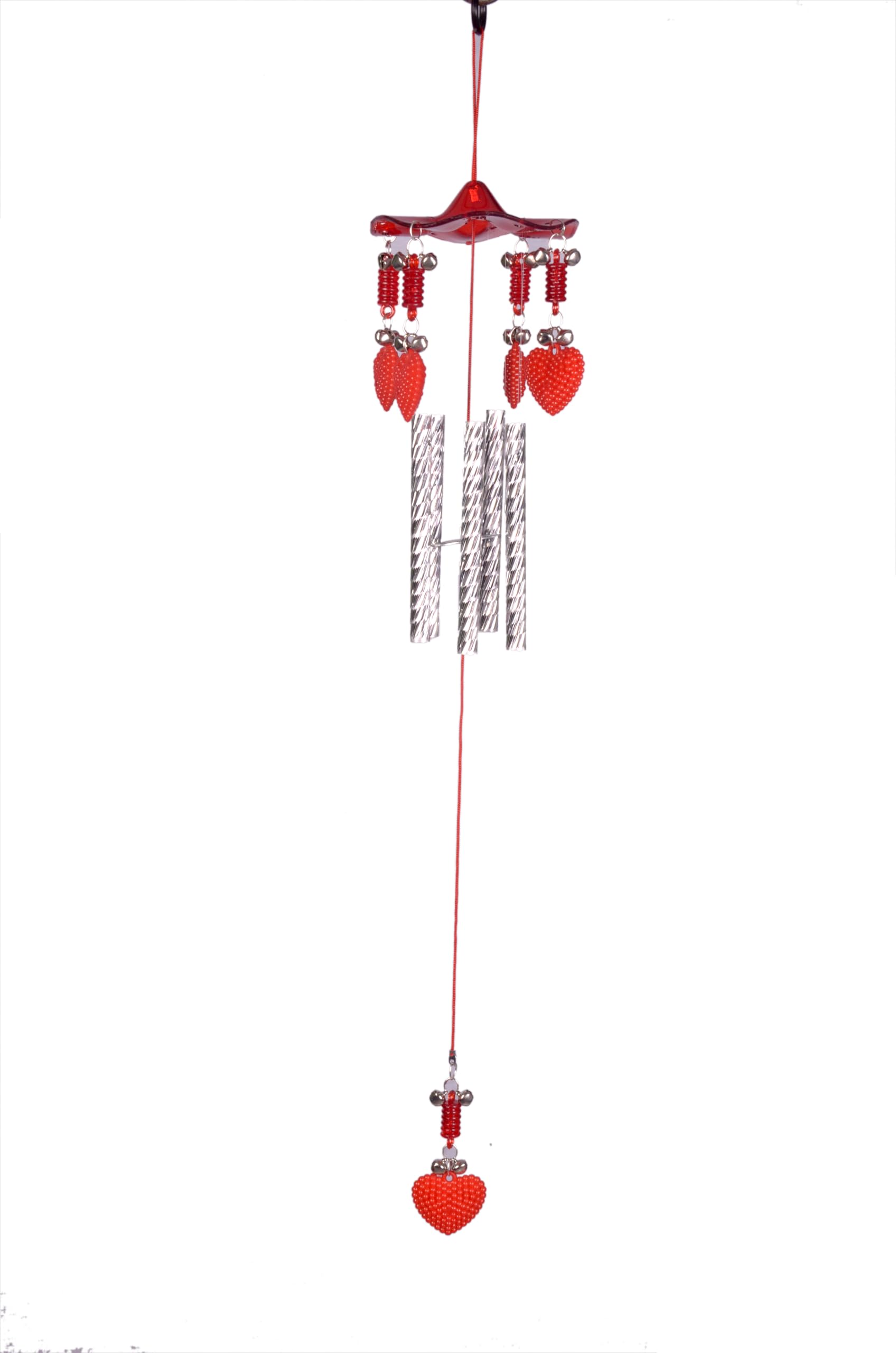 Lucky Red Heart Wind Chimes with a Peaceful Sound for Home & Office Interior & Exterior Decoration and Gifting Purpose (Recommended by Feng Shui,Vastu)-image-28