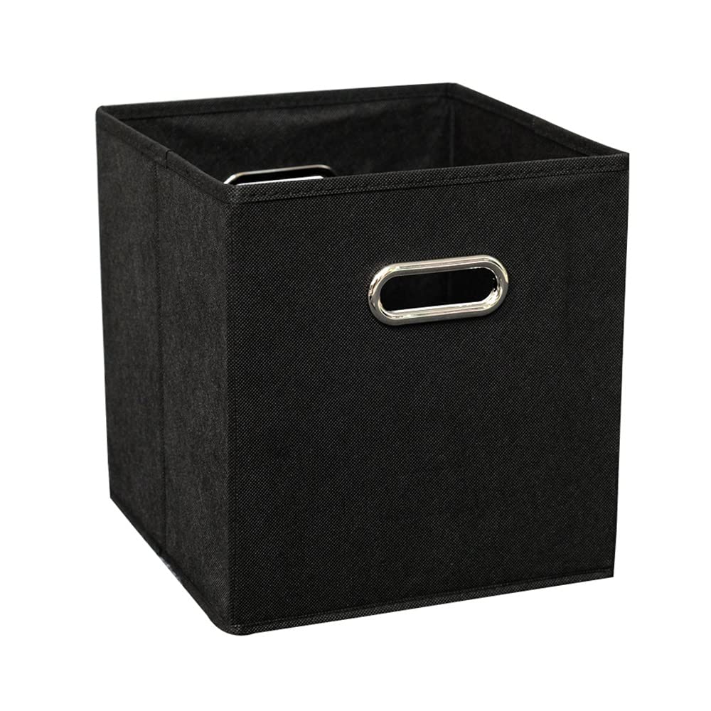 ETRGFTHU Clothes Storage Box Household Non-woven Finishing Large Capacity Foldable Under-bed Sundries Storage Wardrobe Storage Basket(Black)
