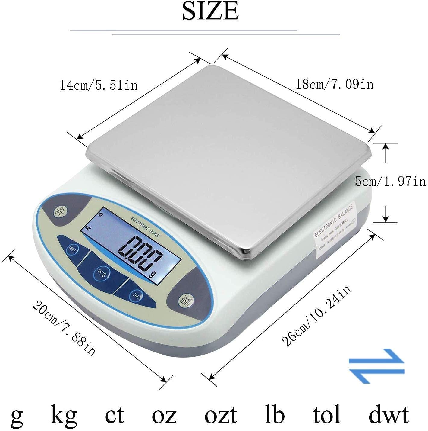 Básculas electrónicas para Cocina Balanza electrónica analítica de Laboratorio de Alta precisión Báscula de precisión Digital Básculas electrónicas de precisión para labo