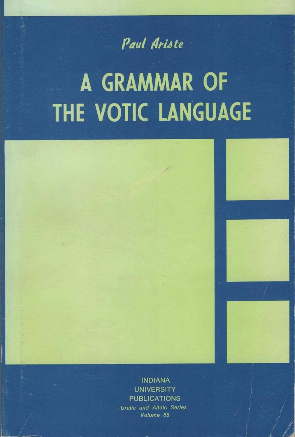 A Grammar of the Votic Language