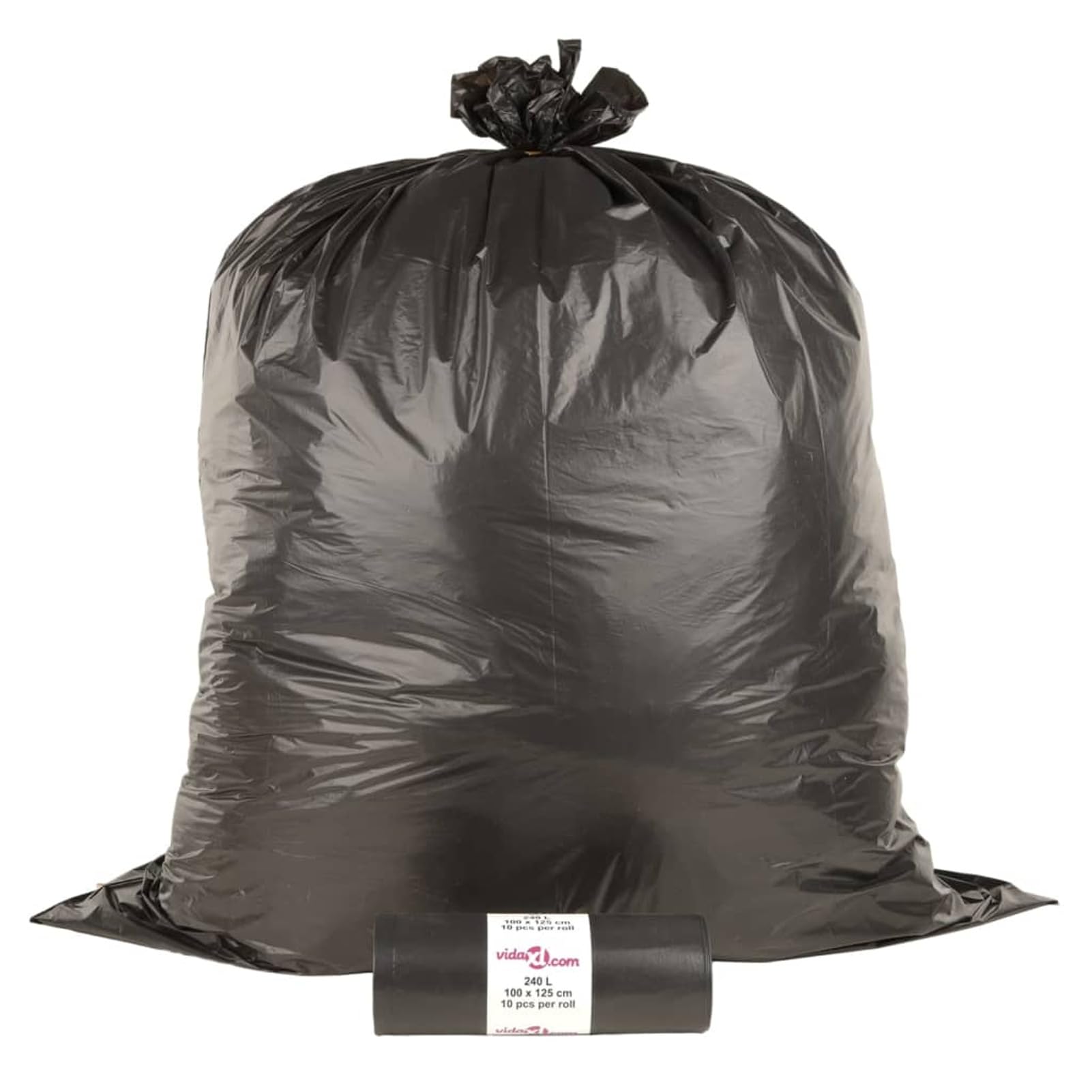 Sacchetti per Cestini 150 pz Neri 240 L,Sacchetti per la Spazzatura,antistrappo,per la Spazzatura Domestica e L'Ufficio