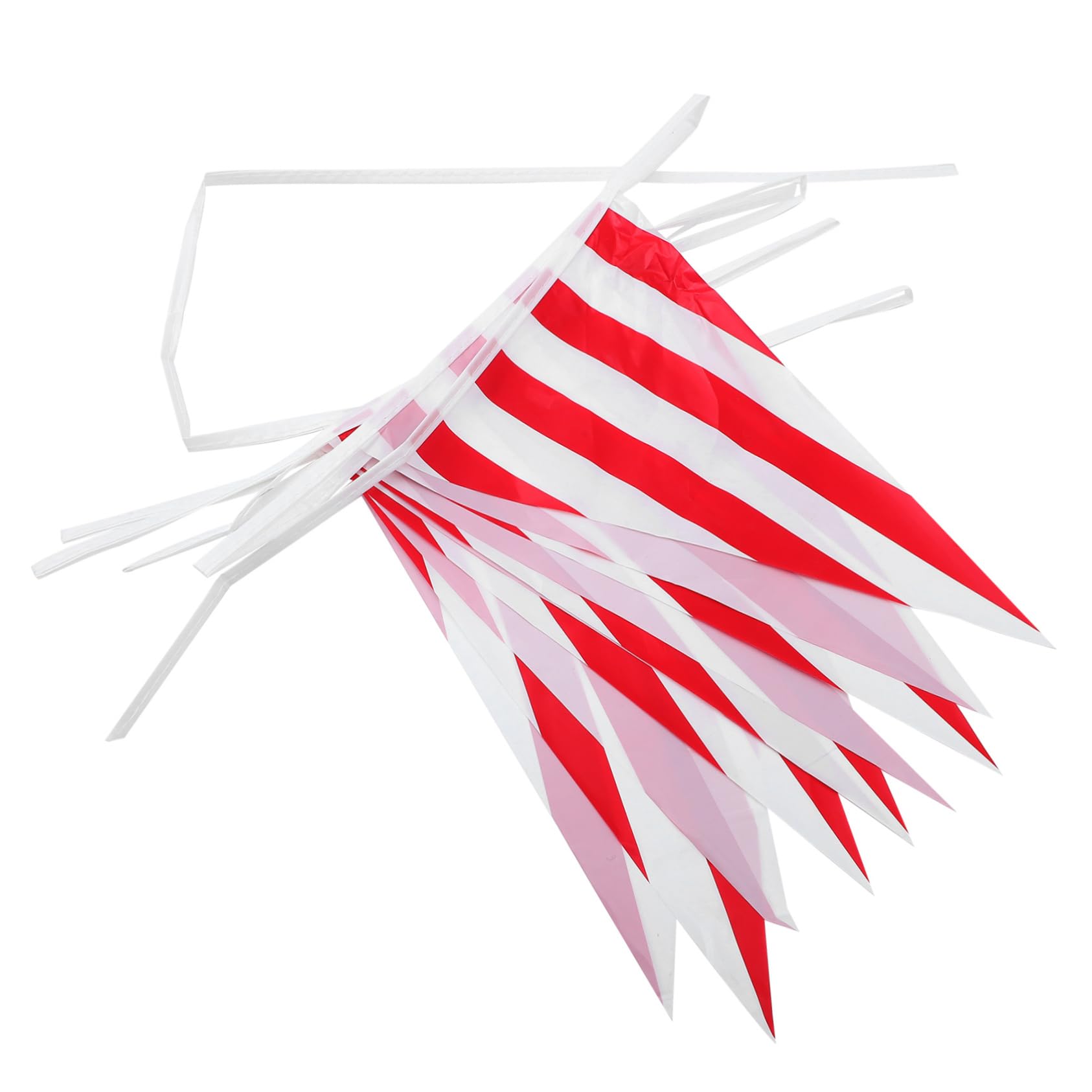 Toyvian 3juegos Banderín De Fiesta De Carnaval De Rayas Rojas y Decoración De Bunting Para Bodas Cumpleaños y Celebraciones Metros