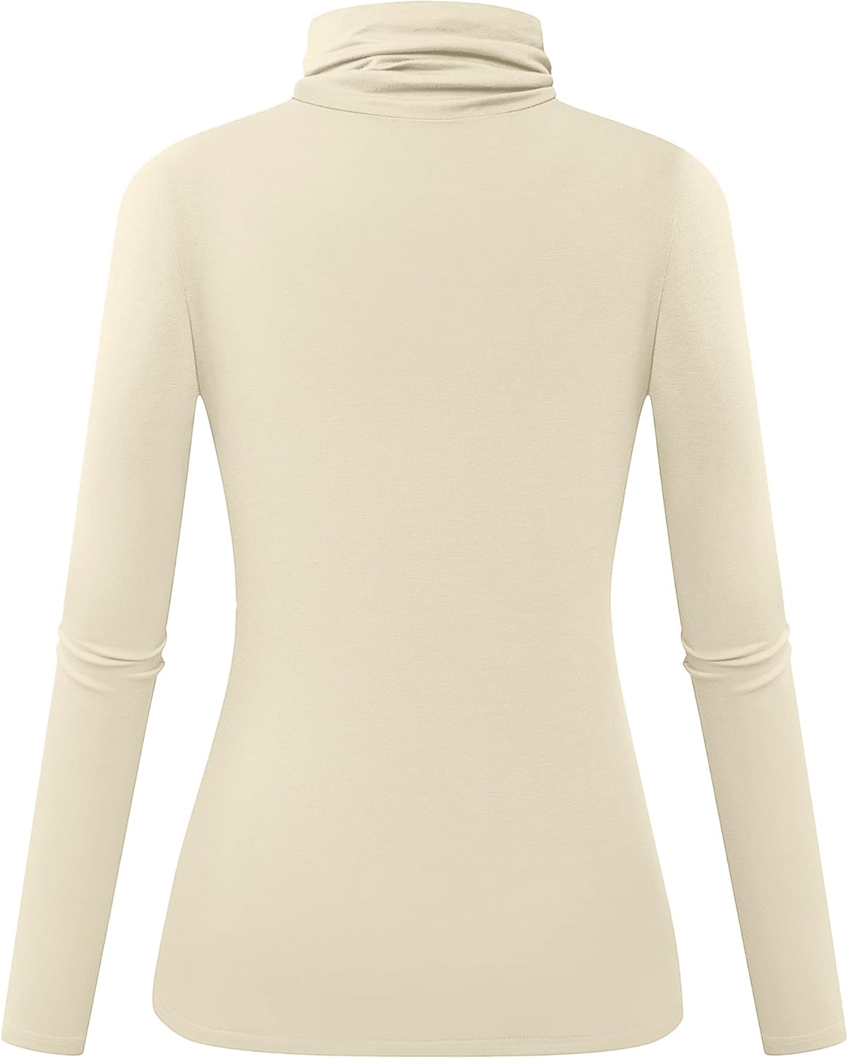 Herou Womens Long Sleeve Turtleneck Slim Fitted Lightweight Casual Active Layer Tops Shirts - Image 2