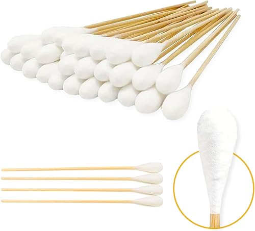Miniatura 6 de AnimoGoods Hisopos de algodón de 6 pulgadas de largo para aseo de perros, Q-Tips ecológicos para gatos y perros, hisopos de limpieza de oídos de