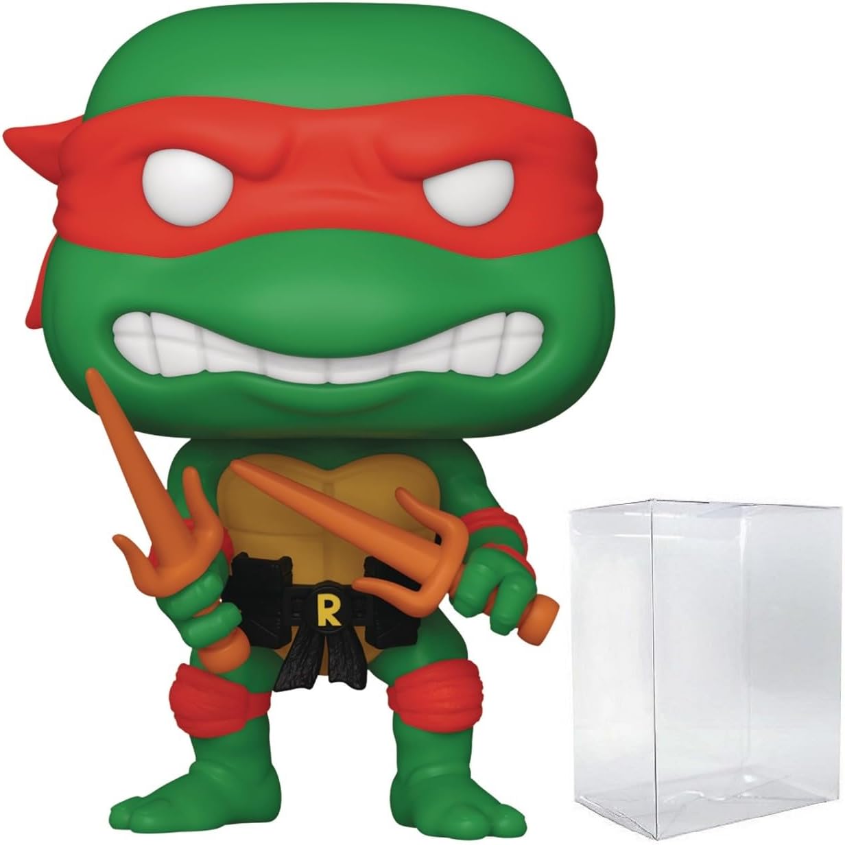 POP TV: Teenage Mutant Ninja Turtles - Raphael Funko Vinyl Figure (Bundled with Compatible Box Protector Case), Multicolor, 3.75 inches
