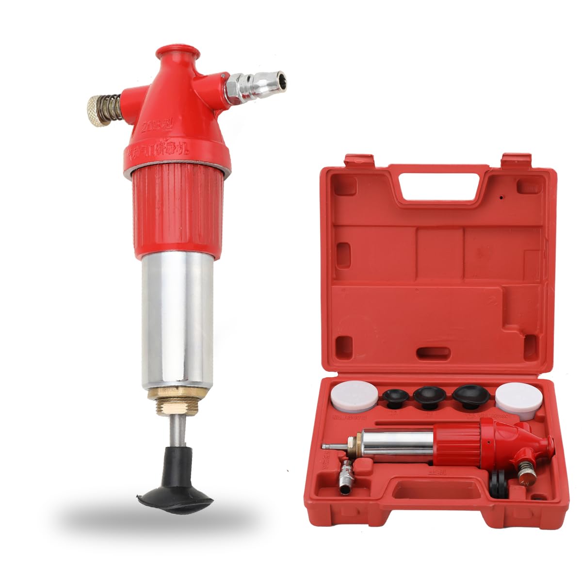 EODSAD Automotive Engine Valve Lapping Tool, Pneumatic Motor Valve Grinder, Auto Cylinder Head Valve Grinding Tool, Engine Valve Grinding Kit Car Grinder
