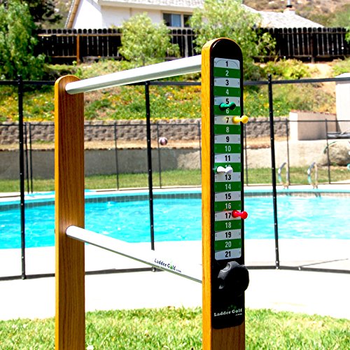 Ladder Golf Add-On Magnetic Game Scoreboard with Magnets, Green and White