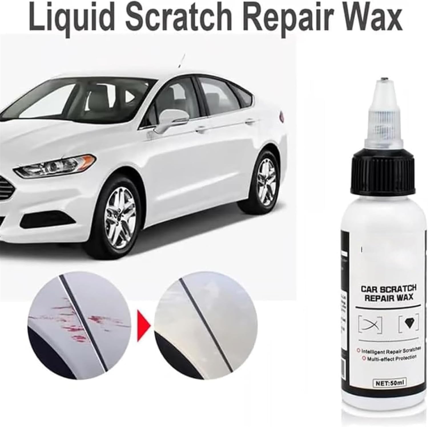 Ultimate Paint Restorer, Ultimativer Farbwiederhersteller Auto V Vaxy, Expturelmp Ultimativer Lackrestaurator, Auto Kratzer Entferner, V-Vaxy Car Scratch Repair Wax (3SET)