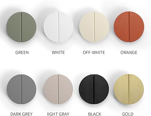 Miniatura 3 de Tiradores de cajón verdes de 2-12 pulgadas, 8 piezas (media luna de latón cepillado medio redondo, manijas de media luna, pomos semicírculos con