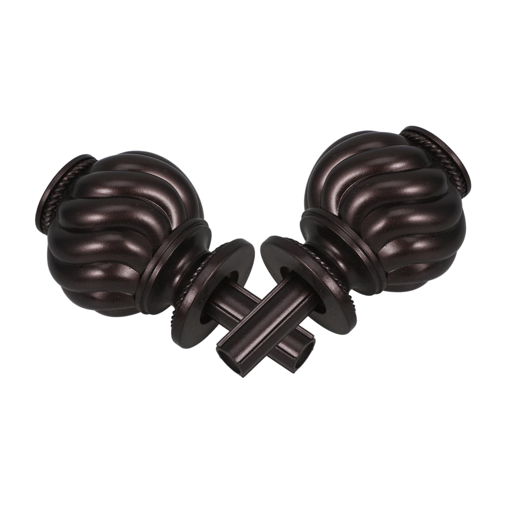 MAGICLULU 2Pcs Decorative Curtain Rod Finials Drapery End Caps for Rods Replacement Ends for Various Styles Suitable for Home Decor Living Room and Bedroom