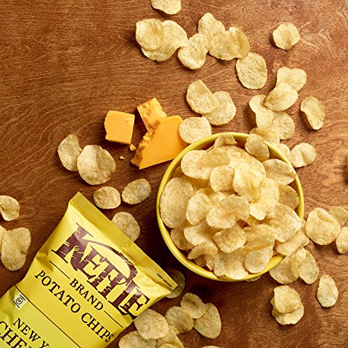 Image of Kettle Brand Potato Chips, New York Cheddar Bags,5 Ounce (Pack of 8)