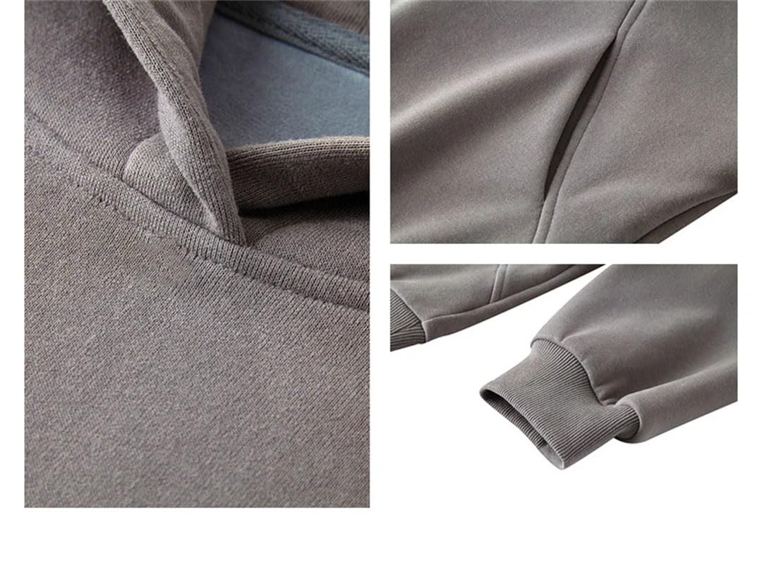 Sudadera con capucha para mujer, de algodón, gruesa, cálida, de manga larga, holgada