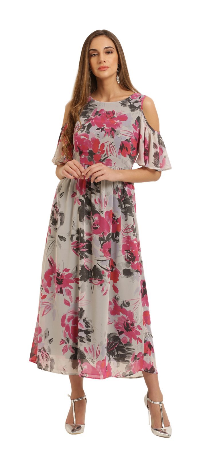 Rare Women's Dress (Ep31950-S, Grey, Small)