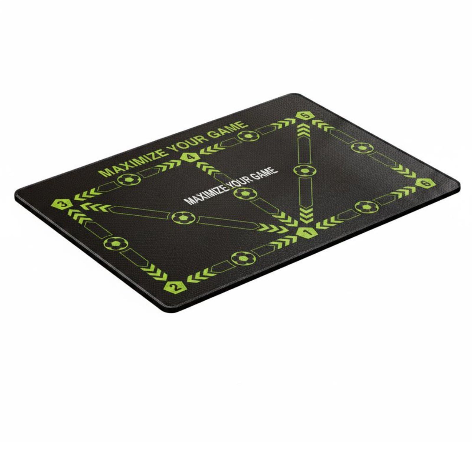 BNF® Printed Drill Patterns Football Training Mat Numbered Zones Ball Control Anti-Slip Sports Gear Rubber Base, Fluo Green, 80X120Cm | Home Improvement &-image-23