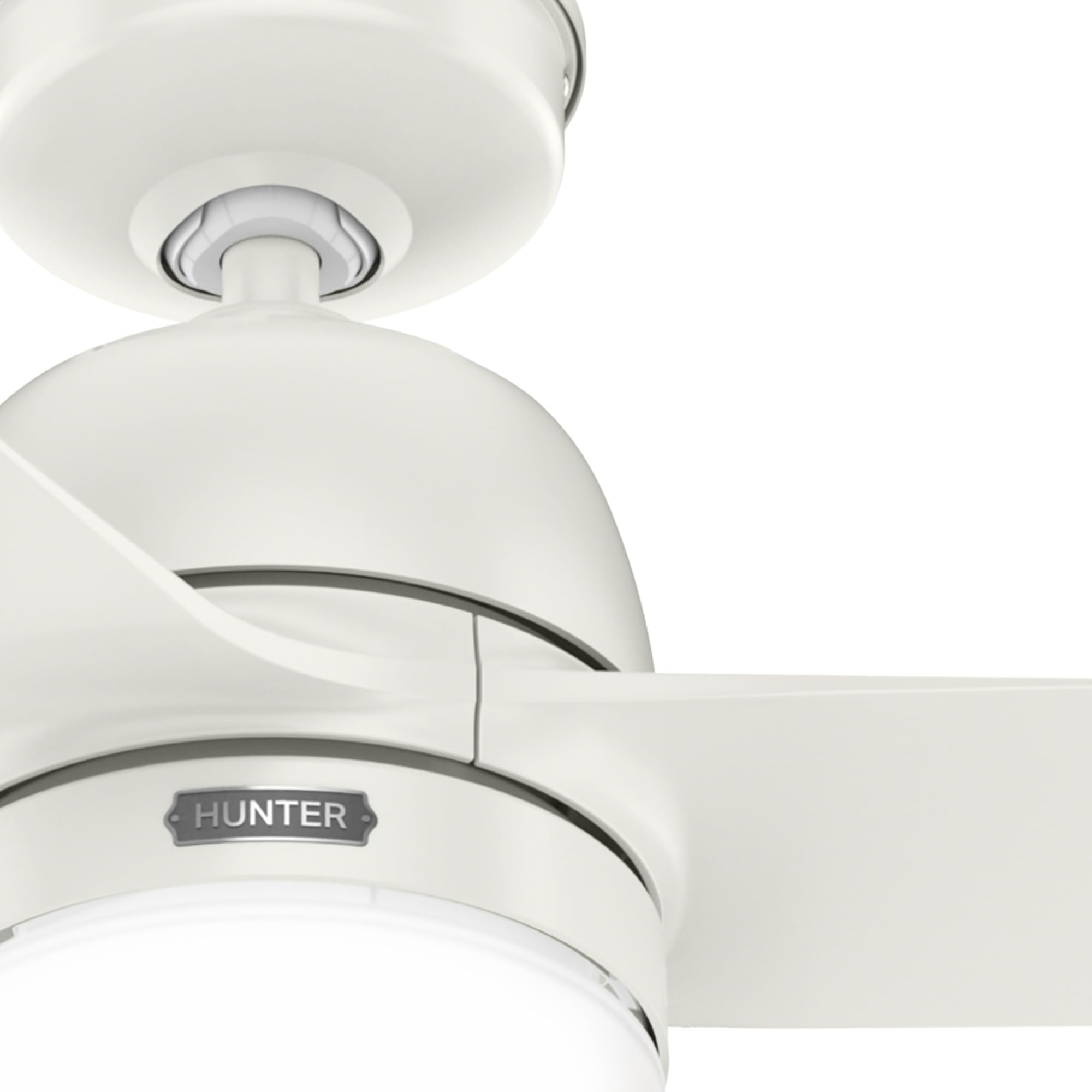 Hunter Ventilador de techo exterior Seawave blanco con luz