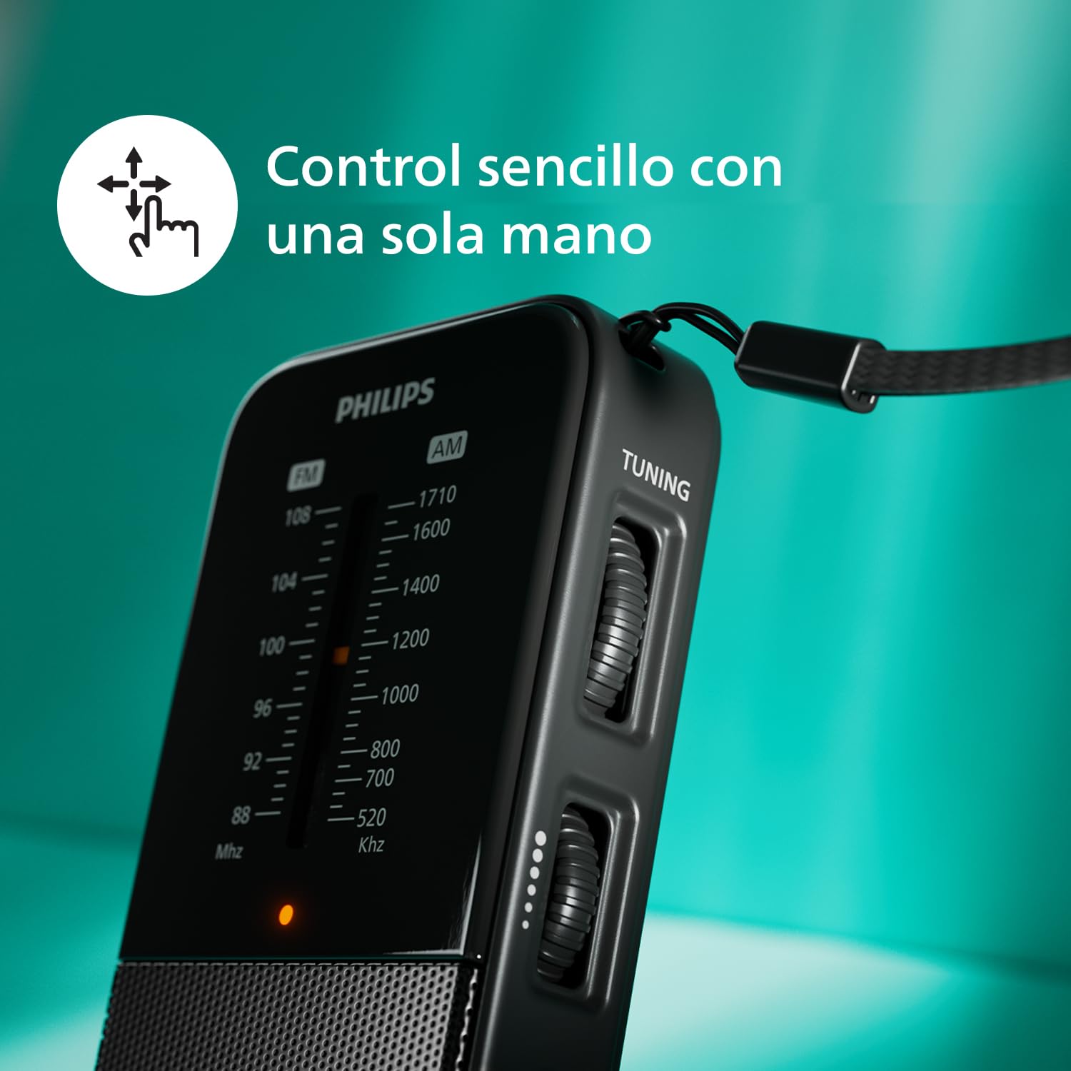 Philips TAR1509 Portable FM/MW Radio description image 2