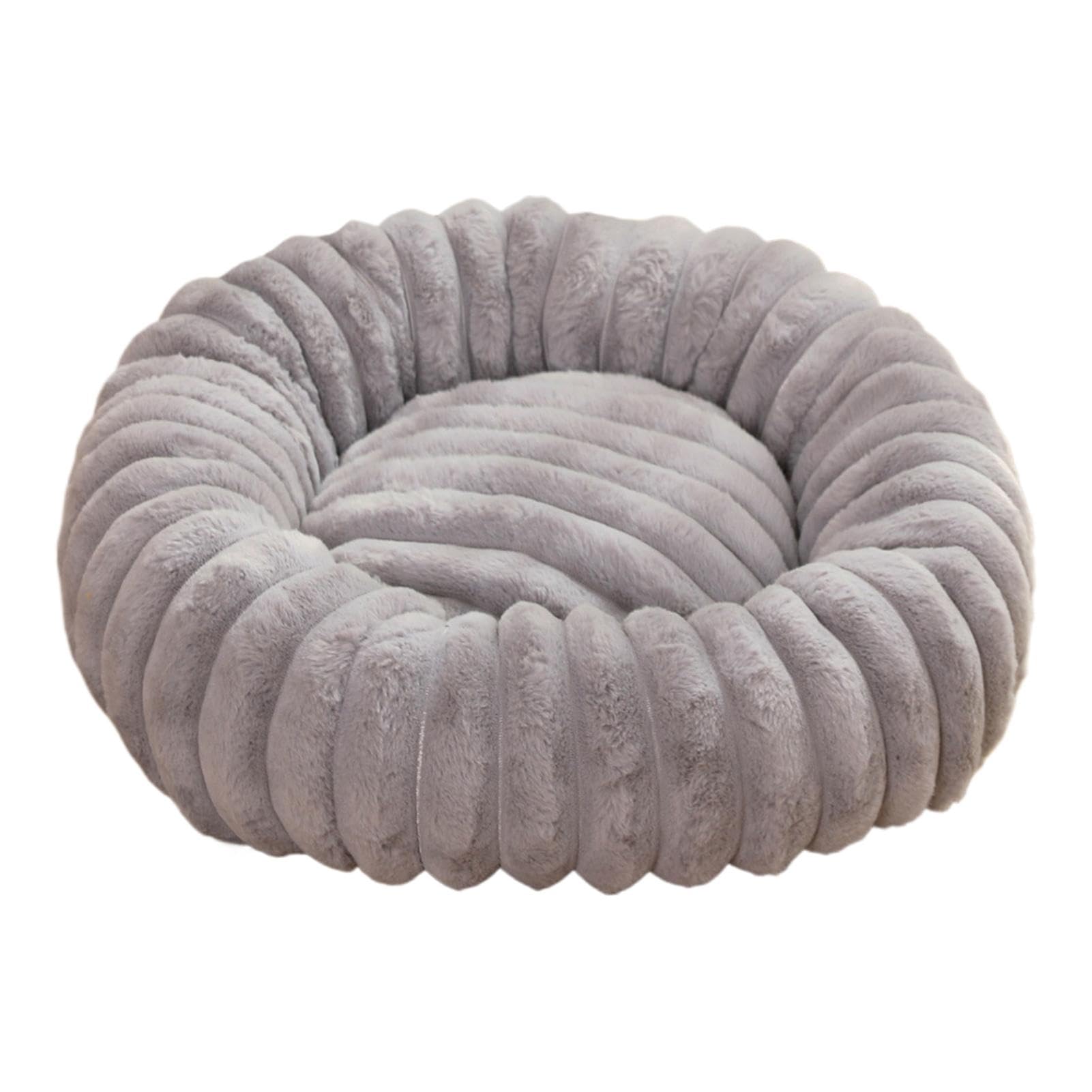 Lit pour chien et chat doux XIAOXIAOYU panier rond lavable antidérapant